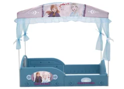 Disney Frozen II Plastic Sleep And Play Toddler Bed With Canopy By Delta Children 10 Disney Frozen II Plastic Sleep And Play Toddler Bed With Canopy By Delta Children -Delta Children BB81462FZ frozen2 canopy right side hi res scaled