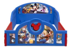 Delta Children Mickey Mouse Plastic Sleep And Play Toddler Bed -Delta Children BB81491MM mickey plastic bed front no mattress hi res scaled