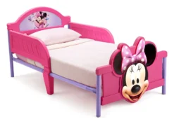 Delta Children Minnie Mouse Plastic 3D Toddler Bed -Delta Children BB86682MN BB87188MN minnie mouse 3D footboard toddler bed right hi res 2bd0aff1 1733 4b85 a583 caf38c6eee5a