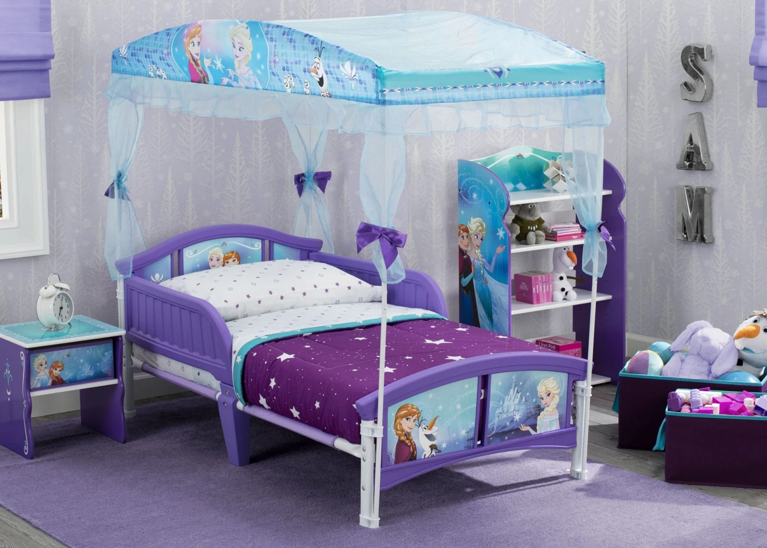Delta Children Frozen Toddler Canopy Bed 2 Delta Children Frozen Toddler Canopy Bed - Image 2