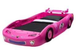 Delta Children Minnie Mouse Car Twin Bed -Delta Children BB86912MN minnie blow molded twin bed left high res scaled