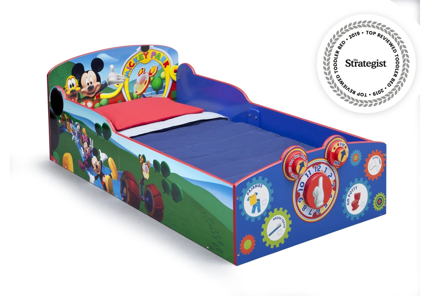 Delta Children Mickey Mouse Interactive Wood Toddler Bed 3 Delta Children Mickey Mouse Interactive Wood Toddler Bed - Image 3