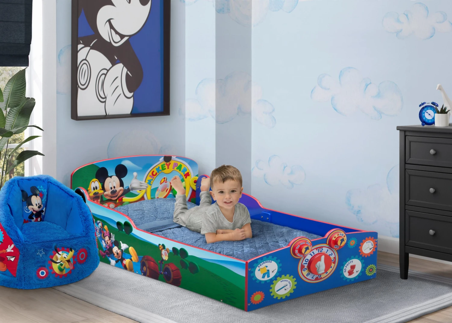 Delta Children Mickey Mouse Interactive Wood Toddler Bed 1 Delta Children Mickey Mouse Interactive Wood Toddler Bed