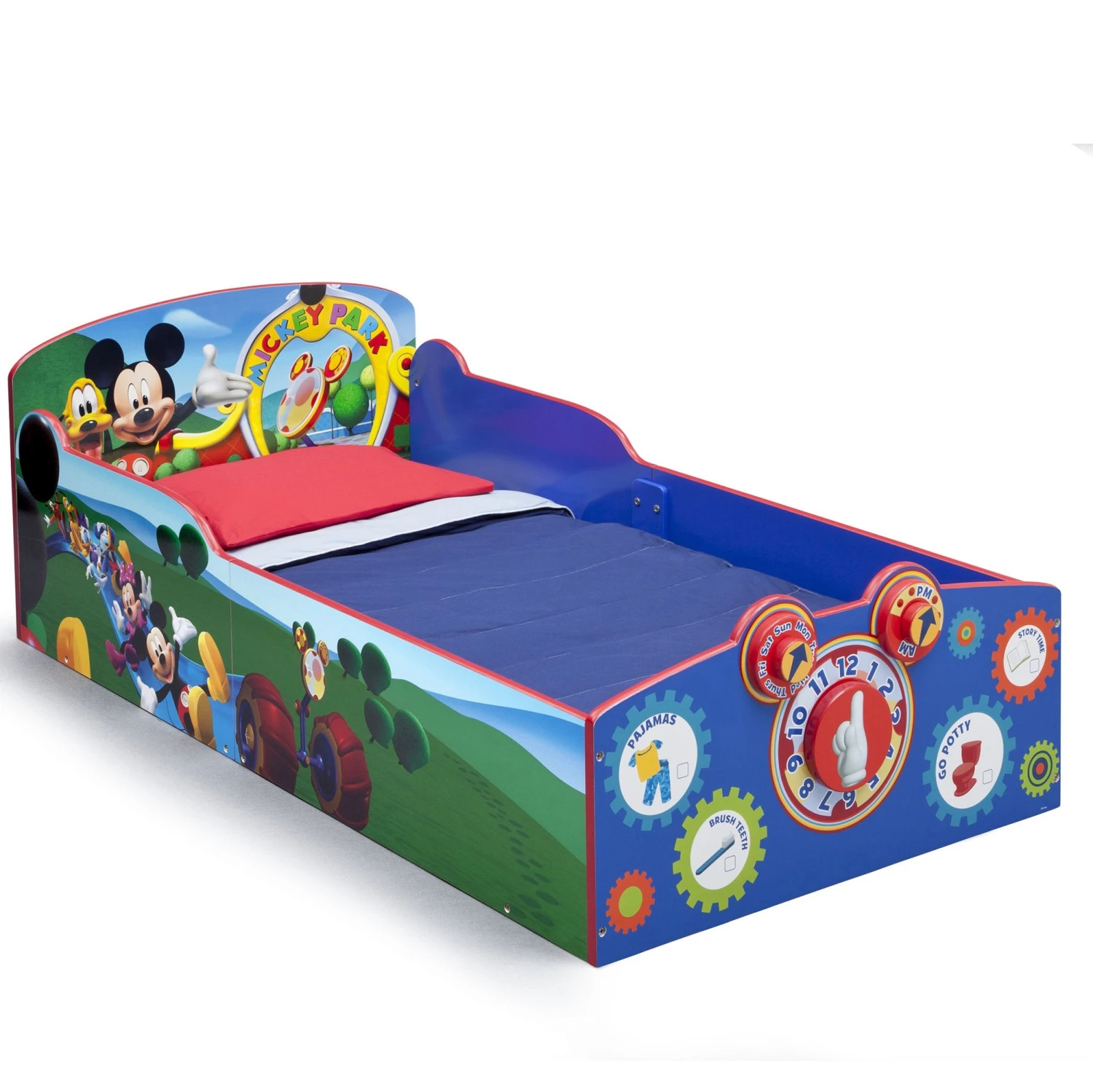 Delta Children Mickey Mouse Interactive Wood Toddler Bed 6 Delta Children Mickey Mouse Interactive Wood Toddler Bed - Image 6