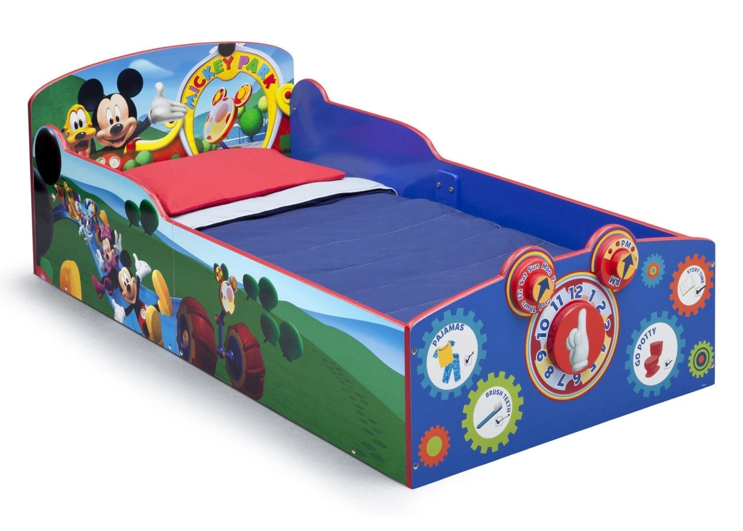 Delta Children Mickey Mouse Interactive Wood Toddler Bed 4 Delta Children Mickey Mouse Interactive Wood Toddler Bed - Image 4