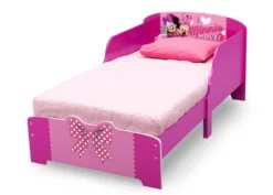 Delta Children Minnie Mouse Wood Toddler Bed 7 Delta Children Minnie Mouse Wood Toddler Bed -Delta Children BB86986MN minnie wooden toddler bed left b3b248b3 42bd 4377 845b cd24c72c900a