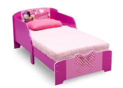Delta Children Minnie Mouse Wood Toddler Bed 6 Delta Children Minnie Mouse Wood Toddler Bed -Delta Children BB86986MN minnie wooden toddler bed right 50d10105 7e64 4cca af6e 28d97317dc07