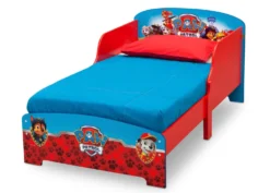 Delta Children PAW Patrol Wood Toddler Bed -Delta Children BB86989PW paw patrol wood toddler bed left 78279370 756c 4a12 8077 f4b90748ff36