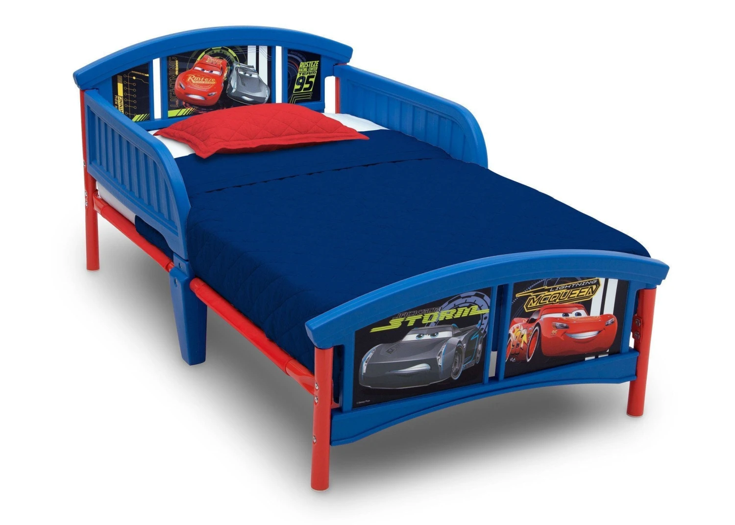 Delta Children Cars Plastic Toddler Bed 4 Delta Children Cars Plastic Toddler Bed - Image 4