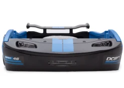 Delta Children Turbo Race Car Twin Bed -Delta Children BB87005GN blue twin bed front 456603b0 57e0 4b84 a215 85d352d5381d scaled