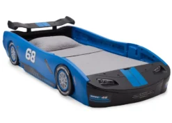 Delta Children Turbo Race Car Twin Bed -Delta Children BB87005GN blue twin bed right db01b37f c2ab 42b1 a551 d5d517a64aa8 scaled