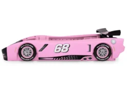 Delta Children Turbo Race Car Twin Bed -Delta Children BB87064GN pink twin bed side2 680a68d5 97dd 4ff0 bf49 9563f5424f99 scaled