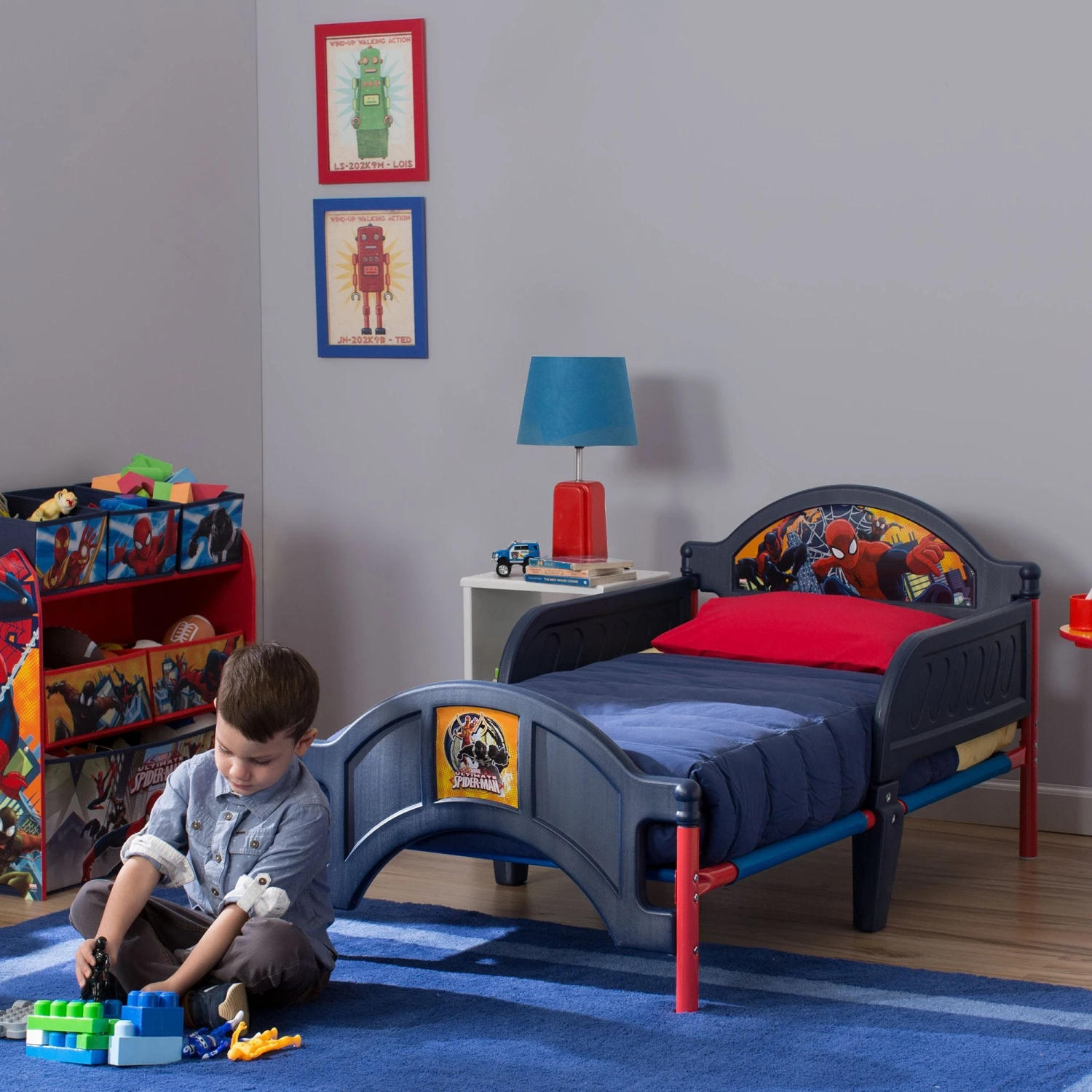 Delta Children Spider-Man Plastic Toddler Bed 5 Delta Children Spider-Man Plastic Toddler Bed - Image 5