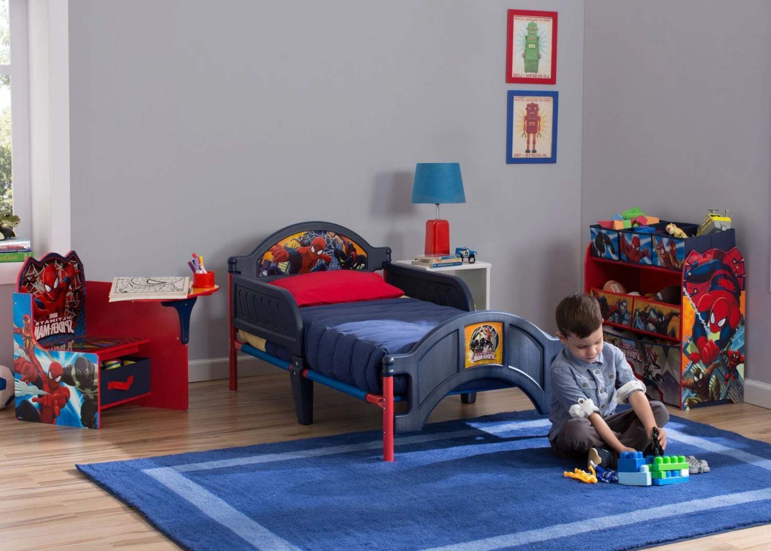 Delta Children Spider-Man Plastic Toddler Bed 2 Delta Children Spider-Man Plastic Toddler Bed - Image 2