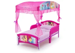 Delta Children Princess Canopy Toddler Bed 11 Delta Children Princess Canopy Toddler Bed -Delta Children BB87136PS princess canopy bed left ccbb5b58 f070 4511 a1e8 b362fc171efc scaled
