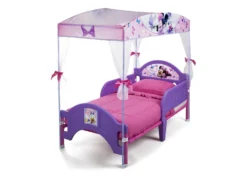 Delta Children Minnie Mouse Toddler Canopy Bed -Delta Children BB87165MN minnie canopy bed left hi res db45ea80 1690 4341 b96b af3639b12829