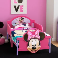 Delta Children Minnie Mouse Plastic 3D Toddler Bed