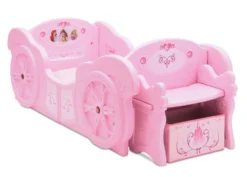 Delta Children Princess Carriage Convertible Toddler-to-Twin Bed -Delta Children BB87191PS princess carriage toddler bed right NO canopy hi res scaled