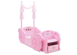 Delta Children Princess Carriage Convertible Toddler-to-Twin Bed -Delta Children BB87191PS princess carriage toddler bed right hi res scaled