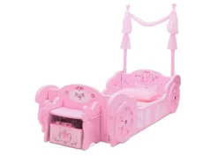 Delta Children Princess Carriage Convertible Toddler-to-Twin Bed -Delta Children BB87191PS princess carriage twin bed left hi res scaled