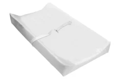 Delta Children Changing Pad And Cover For Crib And Changer -Delta Children ContourChangePad Angle MidBelt WhiteCover scaled