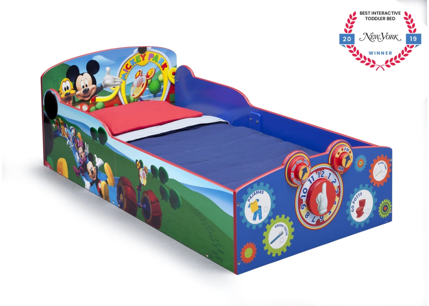 Delta Children Mickey Mouse Interactive Wood Toddler Bed 7 Delta Children Mickey Mouse Interactive Wood Toddler Bed - Image 7
