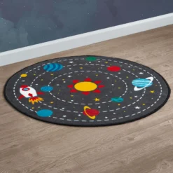 Delta Children Outer Space Round Area Rug For Kids, 39-Inch 9 Delta Children Outer Space Round Area Rug For Kids, 39-Inch -Delta Children N1802 3222 rug space lifestyle 102 scaled