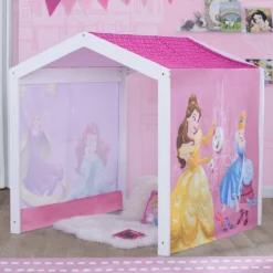 Delta Children Disney Princess Indoor Playhouse With Fabric Tent -Delta Children PH86504PS 1034 indoor playhouse princess lifestyle 108