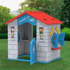 PAW Patrol Plastic Indoor/Outdoor Playhouse With Easy Assembly By Delta Children -Delta Children PH86531PW 1121 playhouse paw patrol lifestyle 114