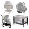 Delta Children 2-Pack Of Universal Mosquito Nets For Strollers, Joggers, Play Yards, Pack ‘n Plays, Infant Cars Seats, Infant Strollers & Bassinets
