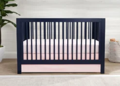BabyGap Linen Crib Skirt -Delta Children SA8003GP 660 crib skirt pink lifestyle 01 scaled