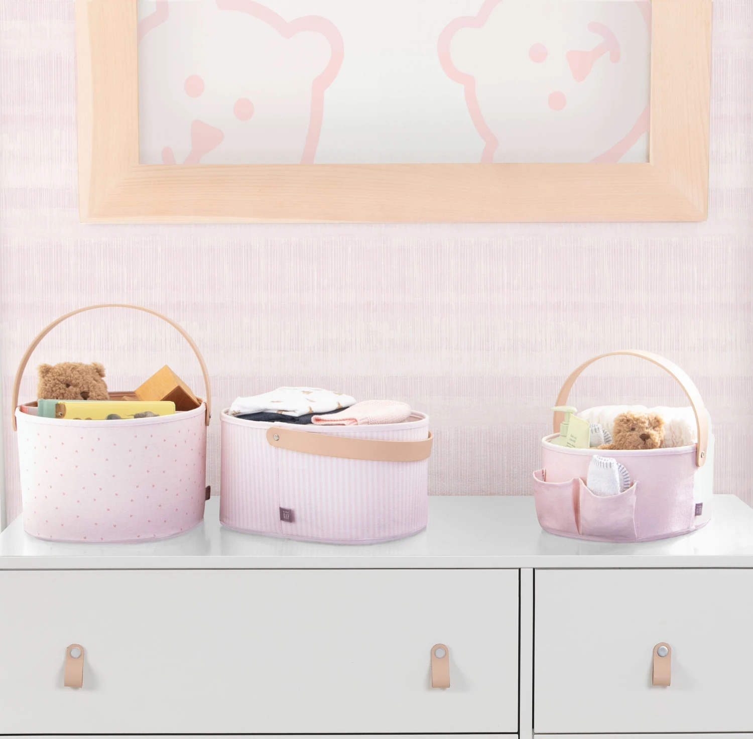 BabyGap 3-Pack Nested Fabric Storage Bins With Handles