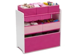 Delta Children Design And Store 6 Bin Toy Organizer -Delta Children TB83213GN pink multibin right props hi res scaled