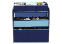 Delta Children Design And Store 6 Bin Toy Organizer -Delta Children TB83214GN blue multibin front props hi res scaled