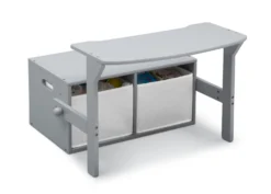 Delta Children MySize Activity Bench -Delta Children TB83260GN 026 MySize activity bench grey conversion A right 02 high res scaled