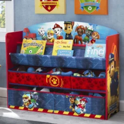 Delta Children PAW Patrol Deluxe Book And Toy Organizer -Delta Children TB83271PW paw patrol deluxe book and toy hangtag hi res 78332216 d426 41d0 b306 1552d6c7476d