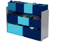 Delta Children Deluxe Multi-Bin Toy Organizer With Storage Bins 31 Delta Children Deluxe Multi-Bin Toy Organizer With Storage Bins -Delta Children TB83414GN blue grey generic xtra wide multibin left hi res scaled