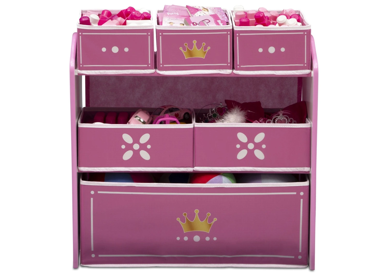 Delta Children Princess Crown Multi-Bin Toy Organizer 3 Delta Children Princess Crown Multi-Bin Toy Organizer - Image 3