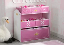 Delta Children Princess Crown Multi-Bin Toy Organizer