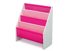 Delta Children Sling Book Rack Bookshelf For Kids 21 Delta Children Sling Book Rack Bookshelf For Kids -Delta Children TB84413GN book rack white pink left hi res scaled