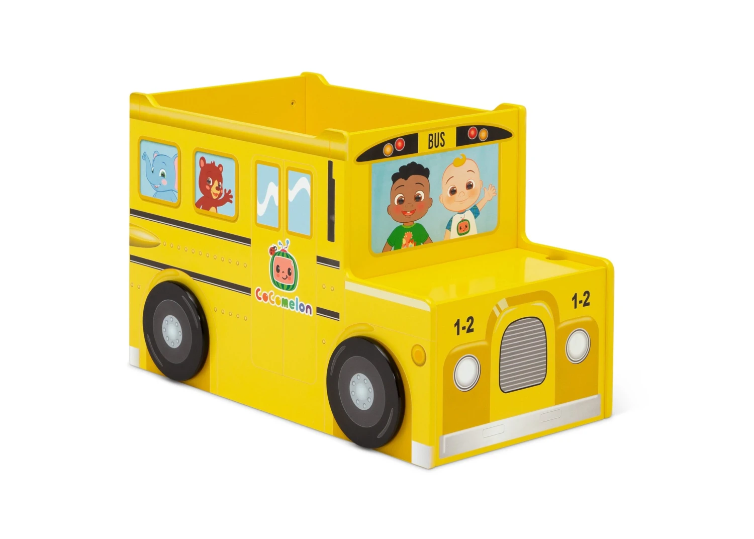 Delta Children CoComelon School Bus Toy Box 3 Delta Children CoComelon School Bus Toy Box - Image 3
