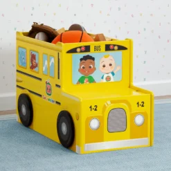 Delta Children CoComelon School Bus Toy Box 11 Delta Children CoComelon School Bus Toy Box -Delta Children TB84696CM 1224 bus toybox cocomelon lifestyle 102