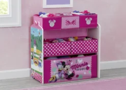 Delta Children Minnie Mouse Design And Store 6 Bin Toy Organizer