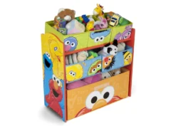 Delta Children Sesame Street Multi-Bin Toy Organizer 10 Delta Children Sesame Street Multi-Bin Toy Organizer -Delta Children TB84735SS sesame multibin organizer right props hi res 0d772836 3a11 4000 883f 1cf67483044d