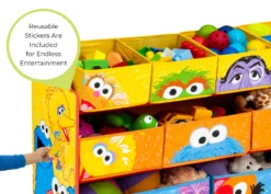 Delta Children Sesame Street Deluxe Multi-Bin Toy Organizer -Delta Children TB84778SS deluxe org sesame street silo 22
