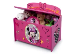 Delta Children Minnie Mouse Deluxe Toy Box -Delta Children TB84956MN minnie mouse toy box left props hi res 2a5d9472 132e 414c 9c70 5b12f95d67b6