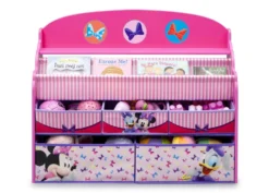 Delta Children Minnie Mouse Deluxe Book & Toy Organizer -Delta Children TB84980MN minnie deluxe book toy organizer front props hi res e864dd8e 1f56 4259 a078 6b7fefb30086