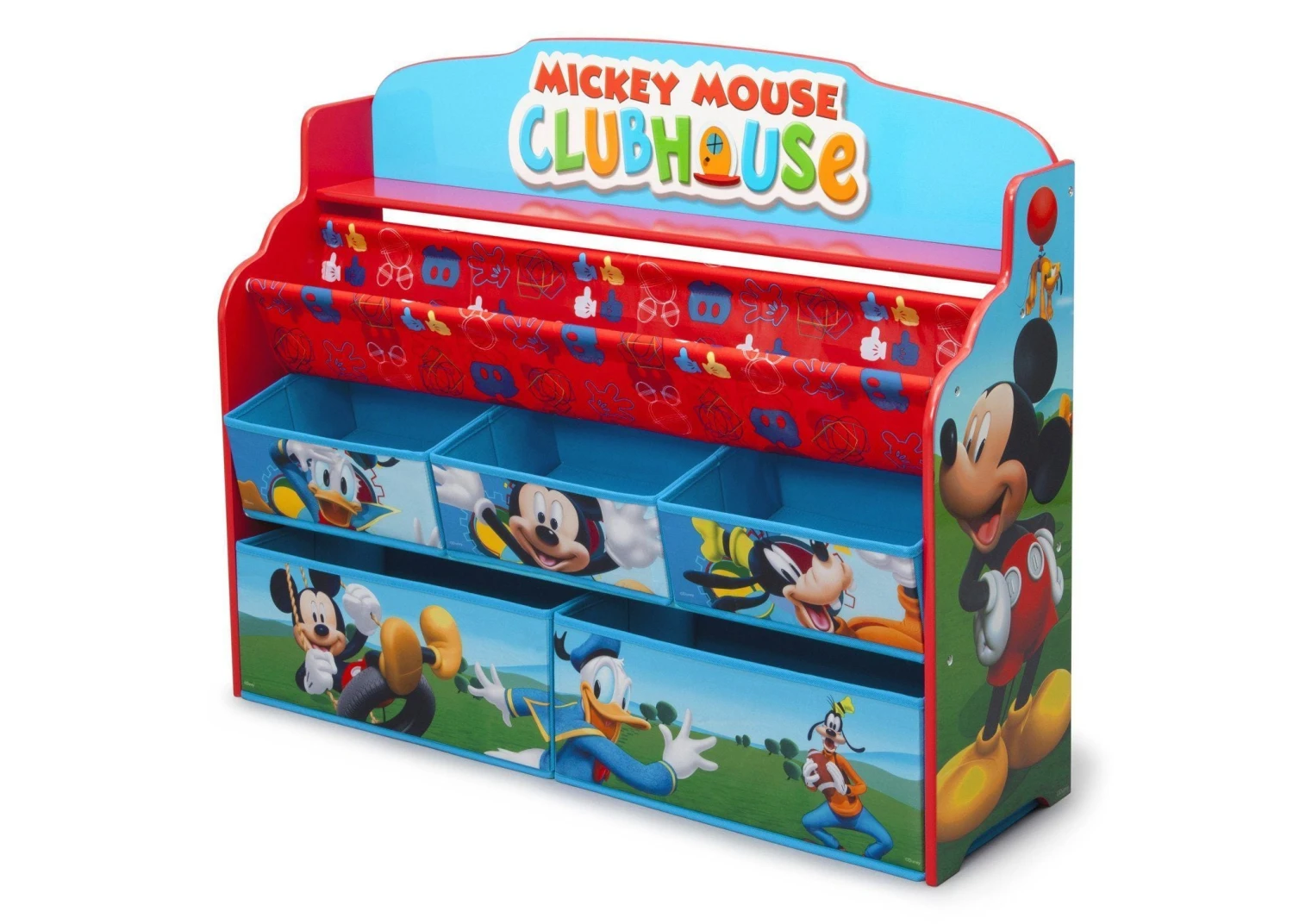 Delta Children Mickey Mouse Deluxe Book & Toy Organizer 4 Delta Children Mickey Mouse Deluxe Book & Toy Organizer - Image 4