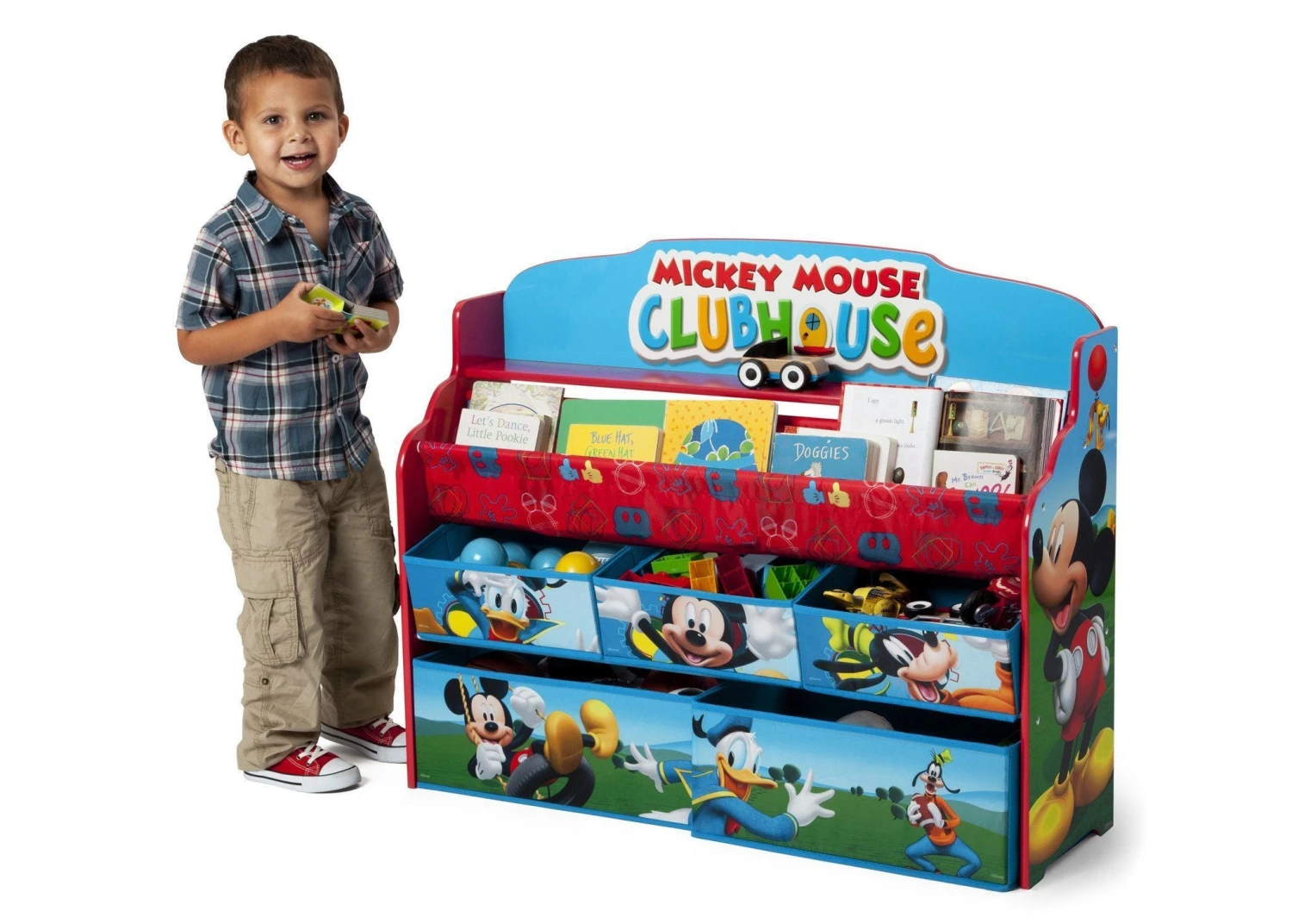 Delta Children Mickey Mouse Deluxe Book & Toy Organizer 2 Delta Children Mickey Mouse Deluxe Book & Toy Organizer - Image 2