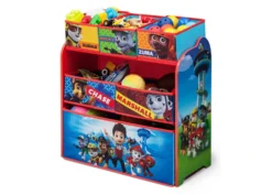 Delta Children PAW Patrol Multi-Bin Toy Organizer -Delta Children TB84998PW paw patrol multi bin organizer left props hi res a883b2c6 6220 4ee2 904b 5f014913b29b
